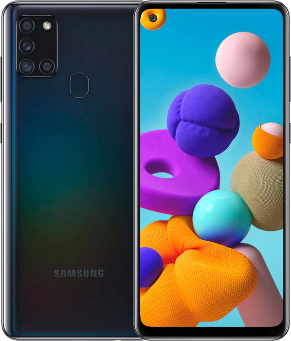 Смартфон Samsung Galaxy A21s 4/64Гб Black