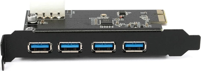 Контроллер USB Gembird SPCR-04; 4xUSB 3.0