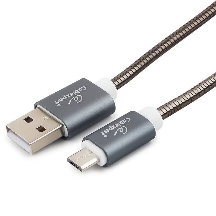 Кабель AM/microBM 5p Cablexpert Gold (CC-G-mUSB02Gy-1M);