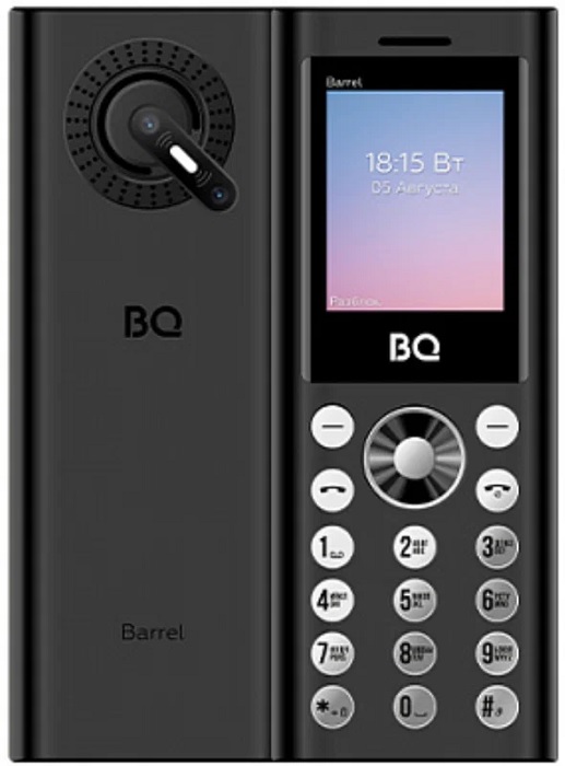 Мобильный телефон BQ Barrel Black+Silver (BQ-1858);