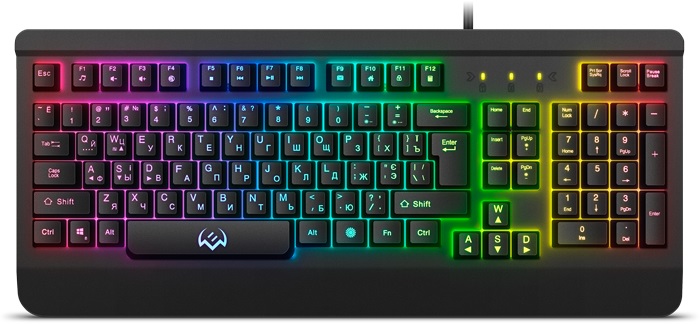 Клавиатура Sven KB-G9450 (SV-019129); мембранная; 12