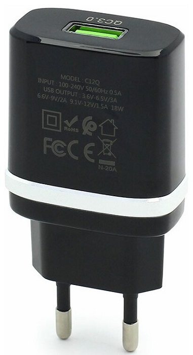 Зарядное устройство USB сетевое Hoco C12Q