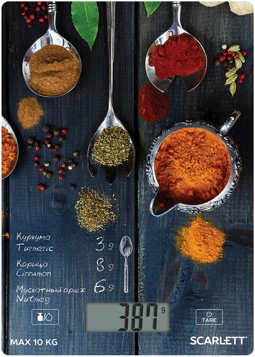 Весы кухонные Scarlett SC-KS57P68; 10 кг;
