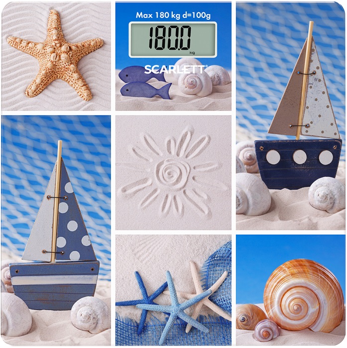 Весы напольные Scarlett SC-BS33E078; 180 кг;