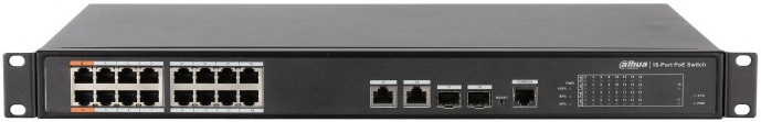 Коммутатор Dahua DH-PFS4218-16ET-190; 16xRJ-45, 2xSFP; 100/1000