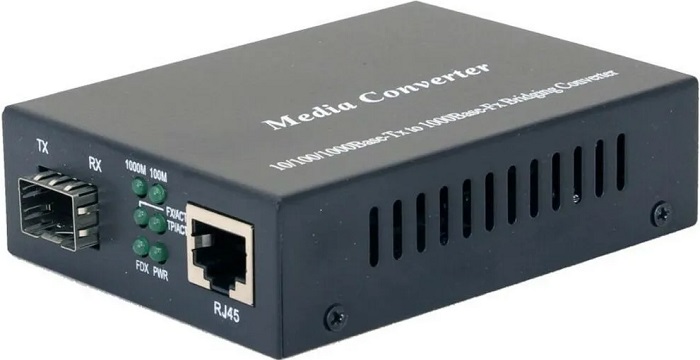 Медиаконвертер Osnovo OMC-1000-11X; SFP/RJ45; от SFP-модуля