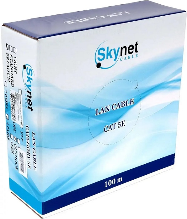 Витая пара SkyNet Premium (CSP-FTP-4-CU-OUTR/100); FTP