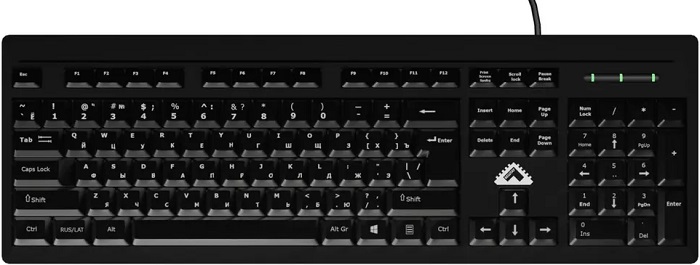 Клавиатура БЕШТАУ KL104PY(SG); мембранная; USB; черный