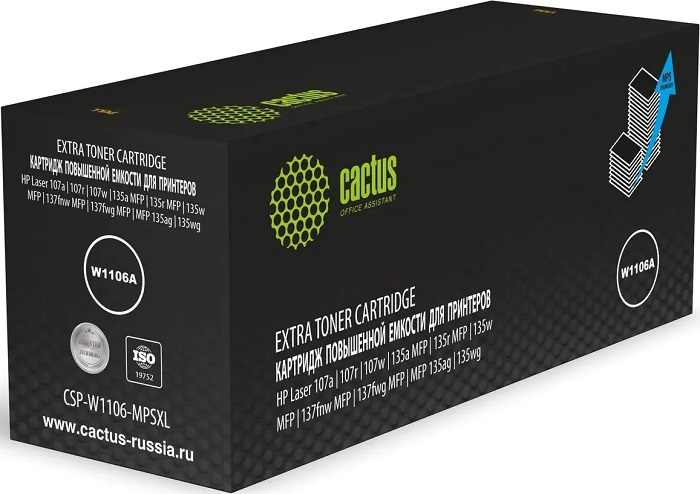 Картридж лазерный Cactus CSP-W1106-MPSXL; для HP