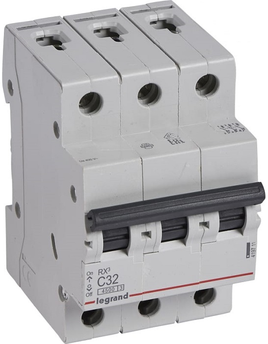 Автоматический выключатель 3P Legrand RX3 (419711);