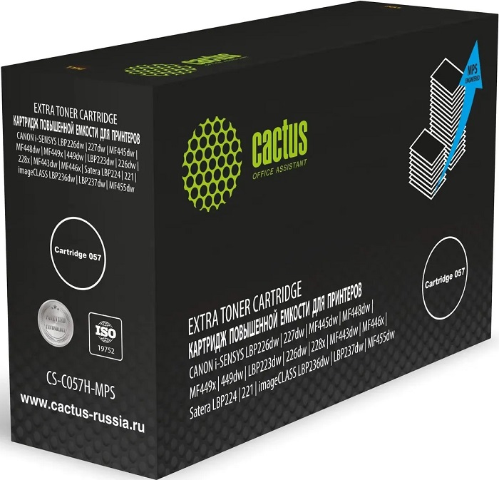 Картридж лазерный Cactus CS-C057H-MPS; для Canon