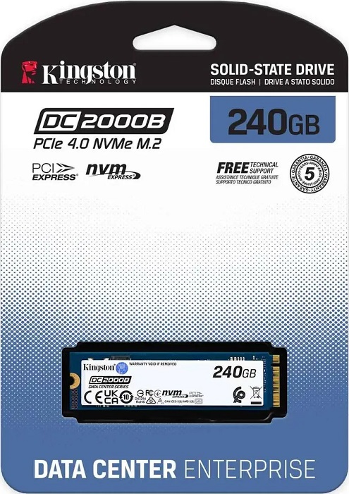 SSD-накопитель M.2 NVMe 240Гб Kingston DC2000B