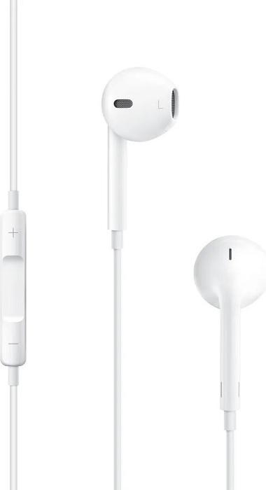 Наушники Apple EarPods (MNHF2ZM/A); вкладыши; 16