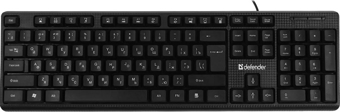 Клавиатура Defender Daily HB-162 (45162); мембранная;