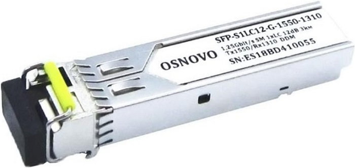 Трансивер оптический OSNOVO (SFP-S1LC12-G-1550-1310); SFP,LC,Tx:1550/Rx:1310