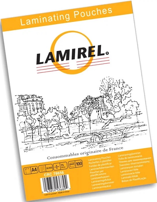 Пленка для ламинирования Lamirel A4 75мкм