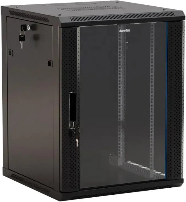 Шкаф коммутационный Hyperline TWB-0966-GP-RAL9004