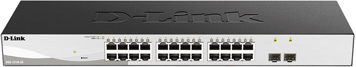 Коммутатор D-Link DGS-1210-26/F3A; 24xRJ-45, 2xSFP; 10/100/1000