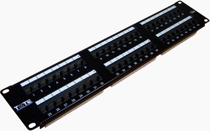 Патч-панель Lanmaster TWT-PP48UTP; 19", 2U, 48