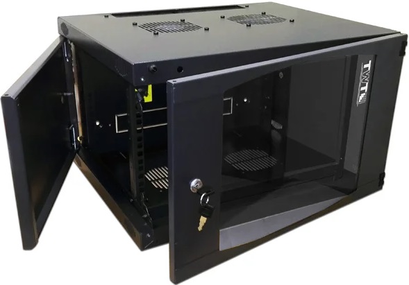 Шкаф коммутационный Lanmaster Next (TWT-CBWNG-9U-6X6-BK)