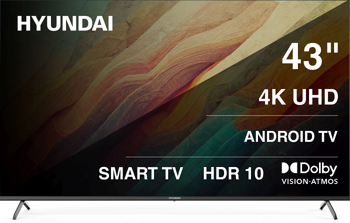 Телевизор 43" Hyundai H-LED43BU7009; Direct LED;