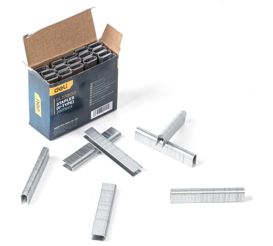 Скобы для степлеров 12х6.3х1.2 мм Deli