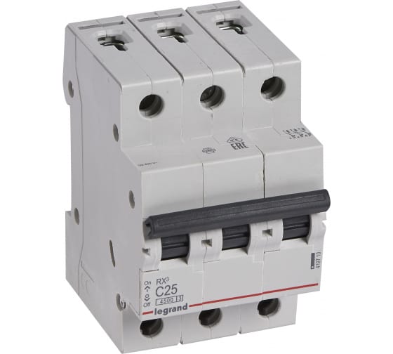 Автоматический выключатель 3P Legrand RX3 (419710);