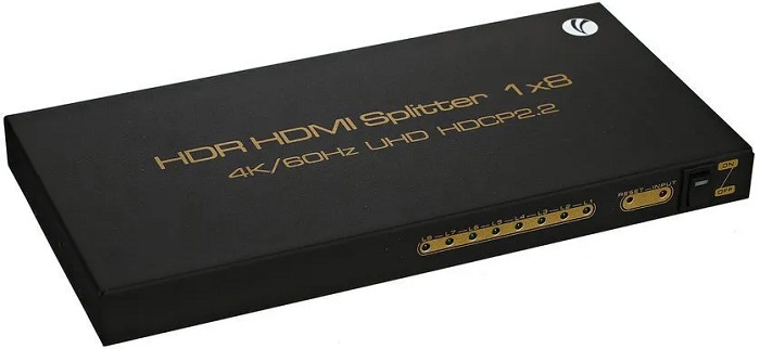 Видеосплитер HDMI VCOM DD428; 8 портов;