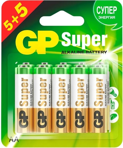 Батарейка AA GP Super (GP 15A-2CR10);