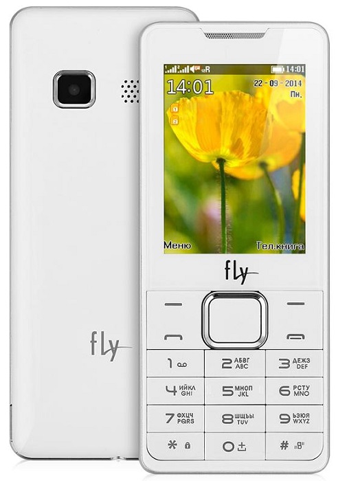 Мобильный телефон Fly DS116 White; 2.4”(320x240);