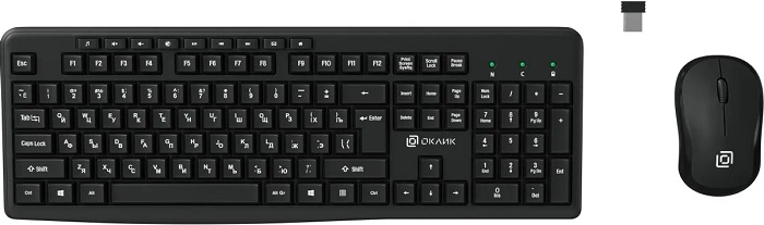 Комплект клавиатура + мышь Oklick 225M