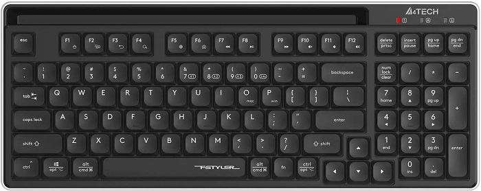 Клавиатура A4Tech Fstyler FBX70C Black; ножничная;