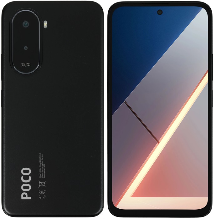 Смартфон POCO M7 6/128Гб Black (MZB0L4ERU);