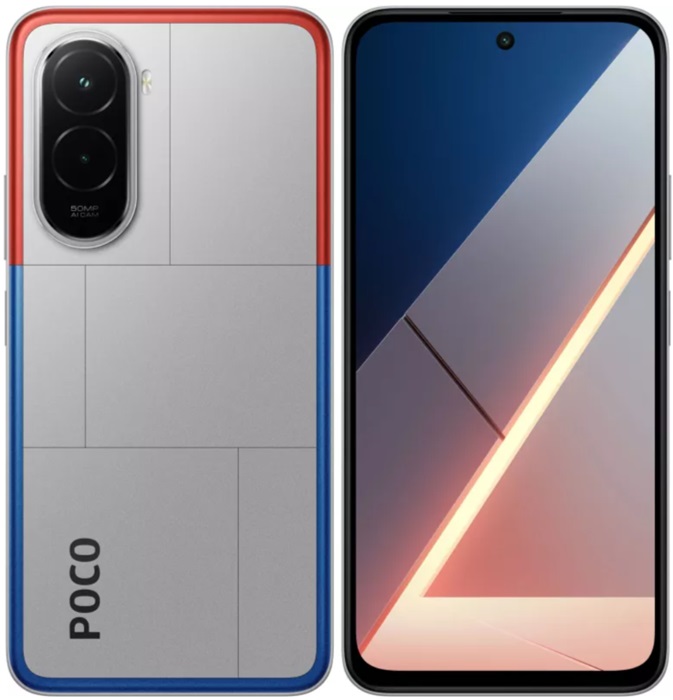 Смартфон POCO M7 6/128Гб Silver (MZB0L40RU);