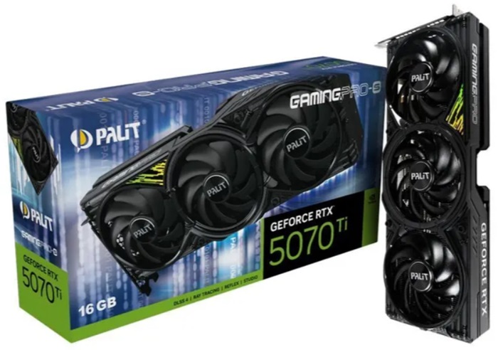 Видеокарта nVidia RTX 5070Ti Palit GamingPro-S