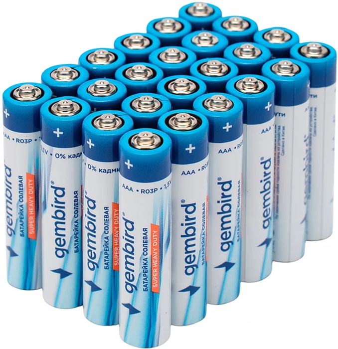 Батарейка AAA Gembird GB-R03P-24B; солевая; 24