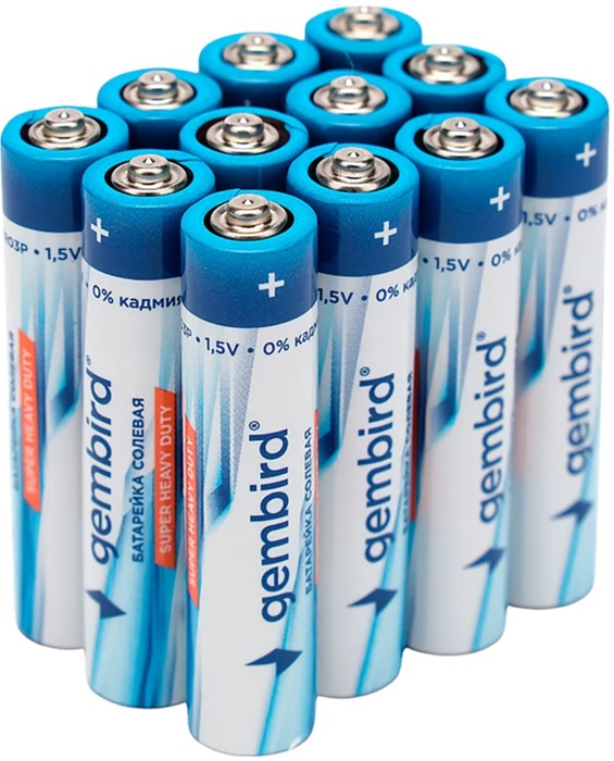 Батарейка AAA Gembird GB-R03P-12F; солевая; 12