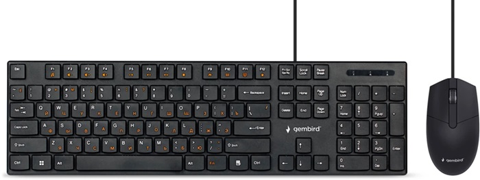Комплект клавиатура + мышь Gembird KBS-9050L;