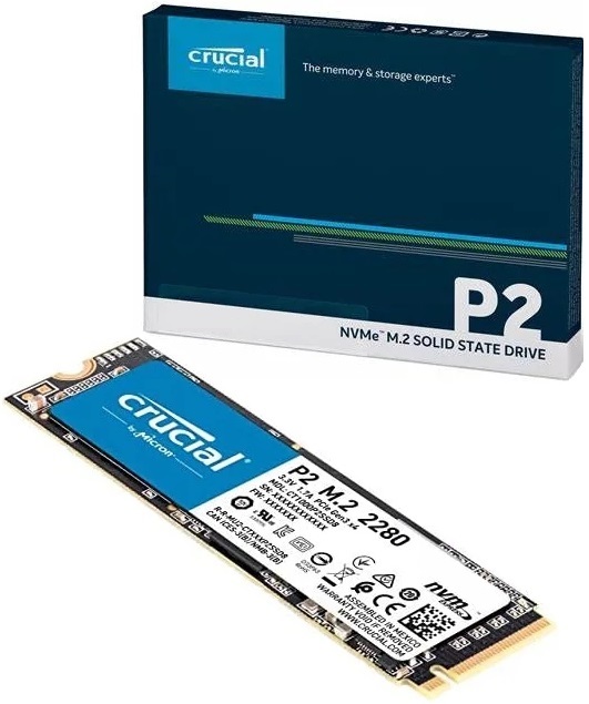 SSD-накопитель M.2 NVMe 250Гб Crucial P2