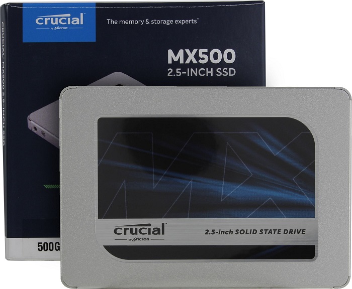 SSD-накопитель 2.5" 500Гб Crucial MX500 (CT500MX500SSD1);