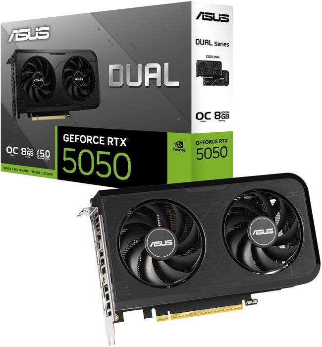 Видеокарта nVidia RTX 5050 Asus DUAL-RTX5050-O8G