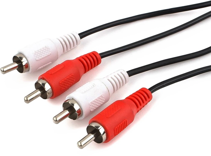 Кабель аудио 2xRCA/2xRCA Cablexpert CCA-2R2R-5M-N; 5