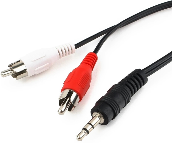 Кабель аудио jack 3.5/2xRCA Cablexpert CCA-458-0.2M-N;