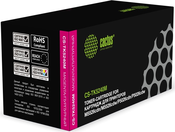 Картридж лазерный Cactus CS-TK5240M; для Kyocera