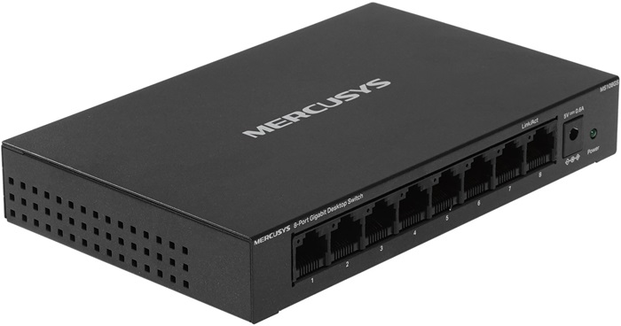 Коммутатор Mercusys MS108GS; 8xRJ-45; 100/1000 Мбит/сек;