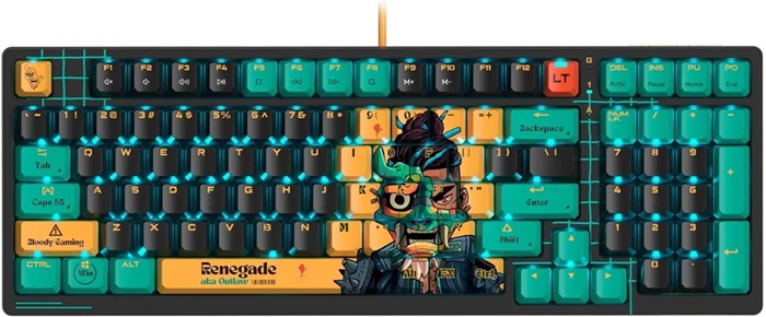 Клавиатура A4Tech Bloody AT98 Renegade; оптомеханическая;
