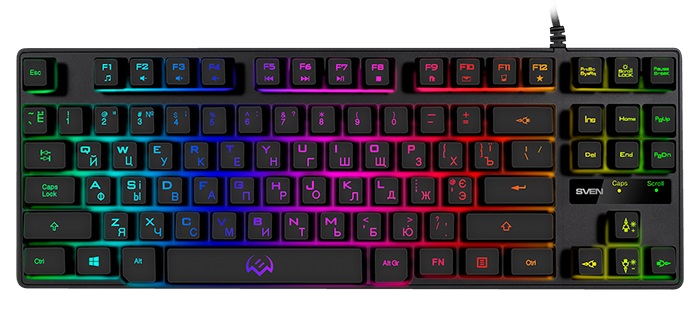 Клавиатура Sven KB-G7400 (SV-019488); мембранная; 15