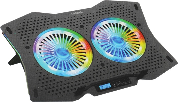 Система охлаждения для ноутбука Digma D-NCP180-2X110RGB; Система охлаждения для ноутбука Digma D-NCP180-2X110RGB;