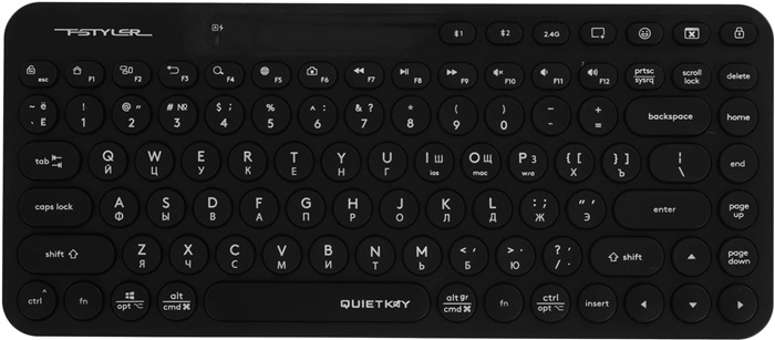 Клавиатура A4Tech Fstyler FBK36C AS Black;