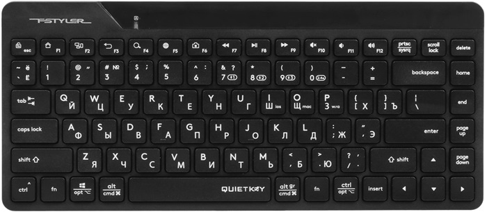 Клавиатура A4Tech Fstyler FBK22 AS; ножничная;